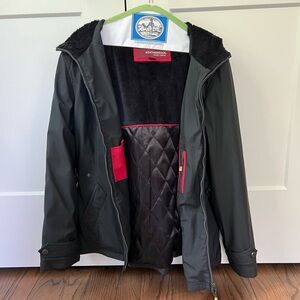 Weatherproof Black Jacket with Red Details